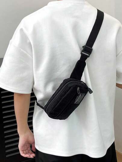 Bolsa transversal preta